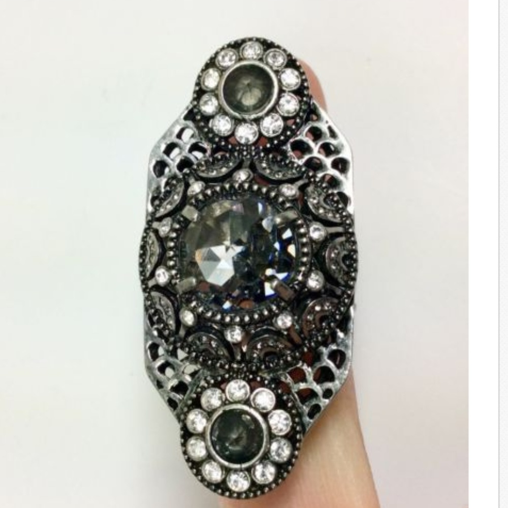 Lia Sophia Mirela Statement Ring Clear Cut 8